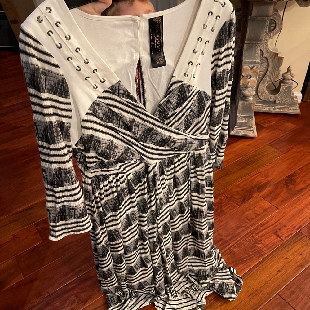 Free People dress size L *rare & unique* - Picture 2 of 6